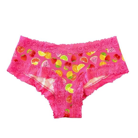 Victoria's Secret PINK Cheeky Lace Panties Womens Medium M LOT OF 4 VS Panty - Picture 3 of 9